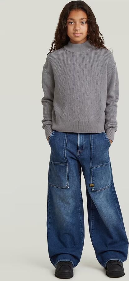 G-Star RAW Vest Modern Cableknit voor meisjes Grijs meisjes - Foto 5
