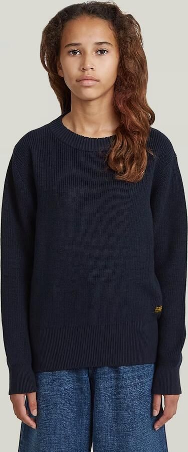 G-Star RAW Vest Yarciaknit voor meisjes Donkerblauw meisjes
