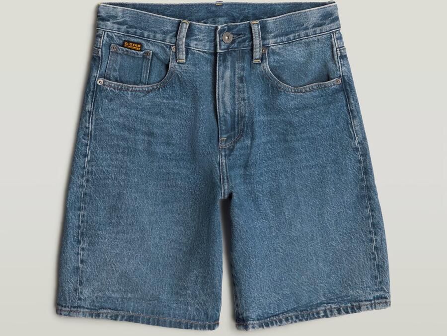 G-Star RAW Viktoria Bermuda High Waist Short Midden blauw Dames - Foto 6