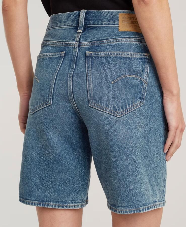 G-Star RAW Viktoria Bermuda High Waist Short Midden blauw Dames - Foto 5