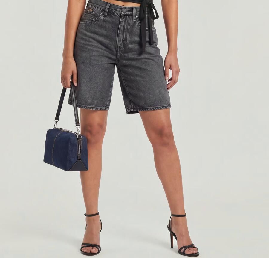G-Star RAW Viktoria Bermuda Short Clean Edge Grijs Dames - Foto 5