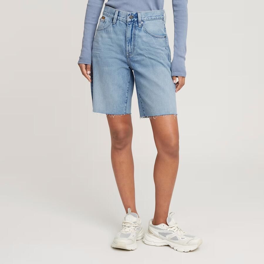 G-Star RAW Viktoria Bermuda Short Raw Edge Lichtblauw Dames - Foto 7