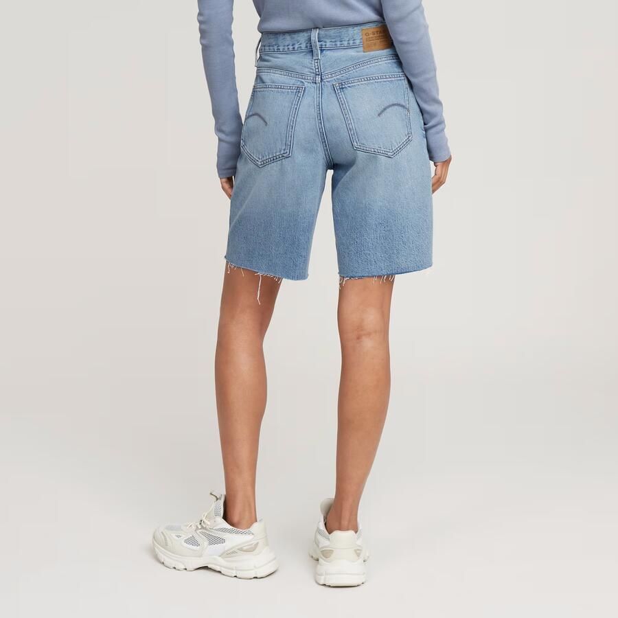 G-Star RAW Viktoria Bermuda Short Raw Edge Lichtblauw Dames