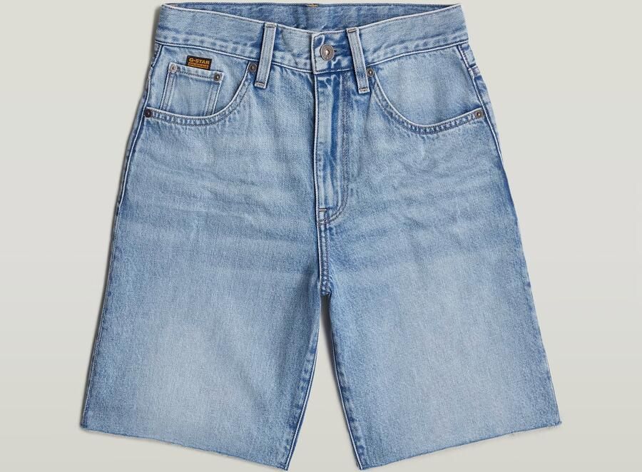 G-Star RAW Viktoria Bermuda Short Raw Edge Lichtblauw Dames - Foto 6