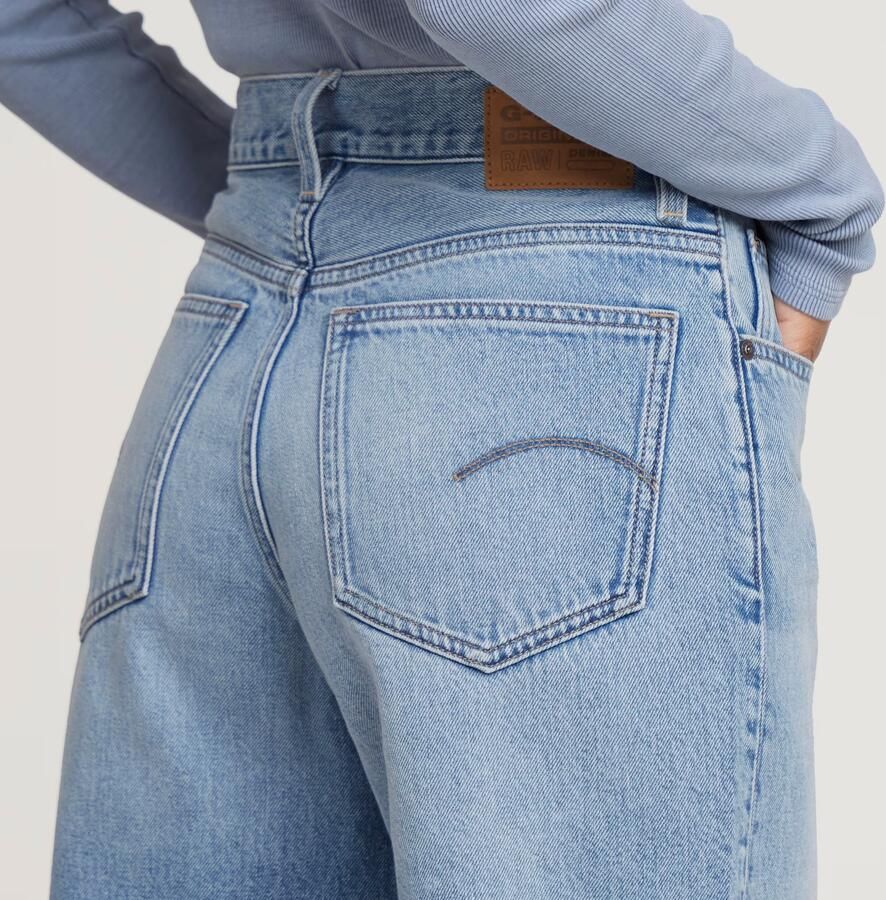 G-Star RAW Viktoria Bermuda Short Raw Edge Lichtblauw Dames - Foto 4