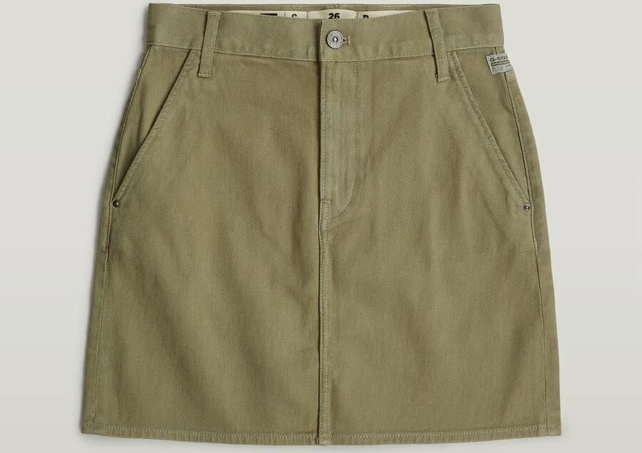 G-Star RAW Viktoria Chino Korte Rok Groen Dames - Foto 7