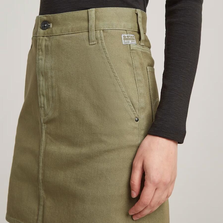 G-Star RAW Viktoria Chino Korte Rok Groen Dames - Foto 4