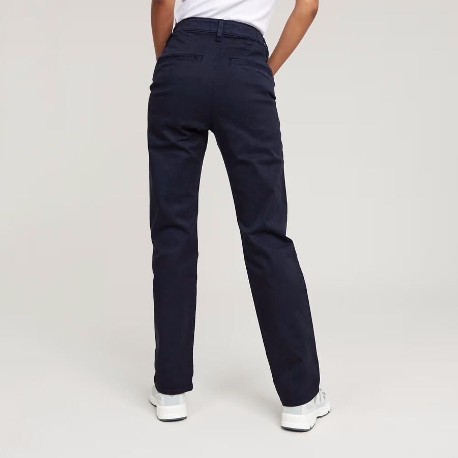 G-Star RAW Viktoria High Straight Chino Donkerblauw Dames - Foto 2