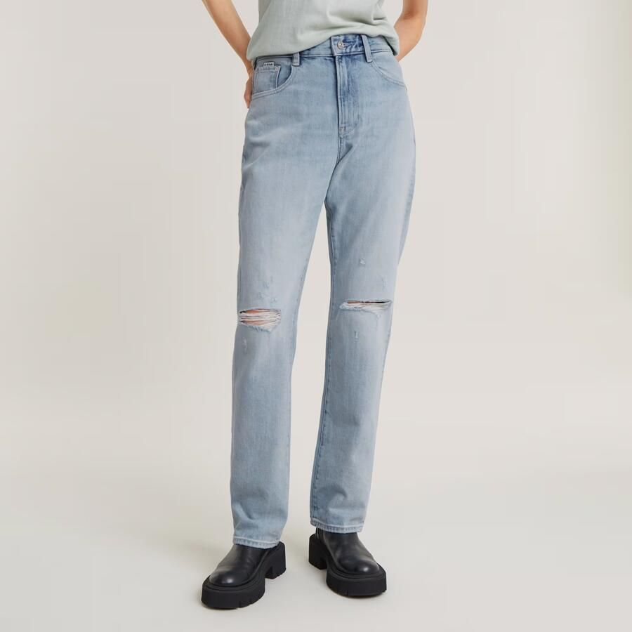 G-Star RAW Viktoria High Straight Jeans Lichtblauw Dames