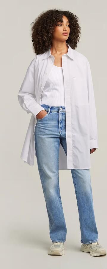 G-STAR Viktoria high waist straight leg jeans vintage olympic blue - Foto 20