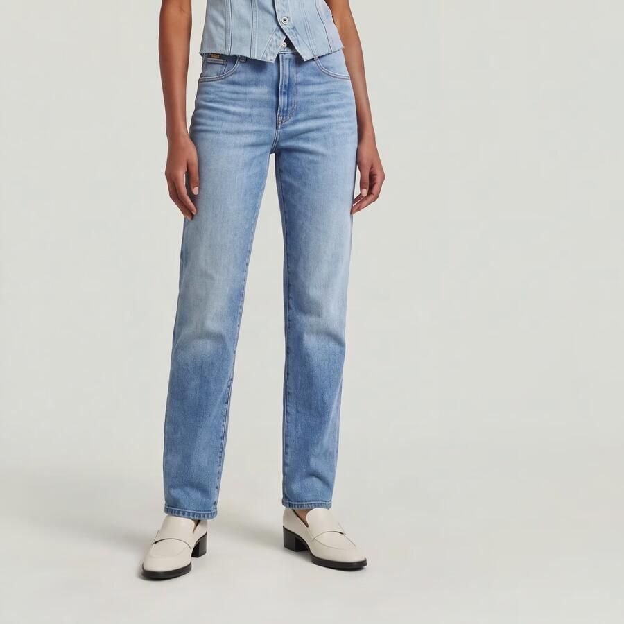 G-STAR Viktoria high waist straight leg jeans vintage olympic blue - Foto 8