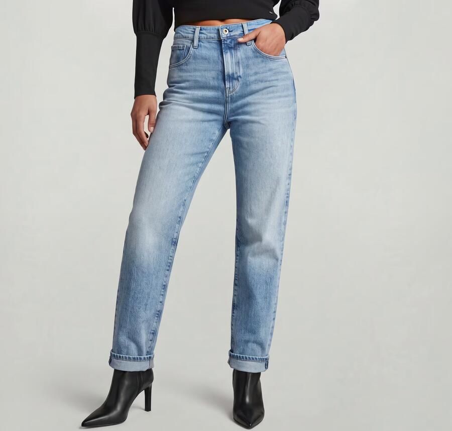 G-Star RAW Viktoria High Straight Jeans Lichtblauw Dames - Foto 7
