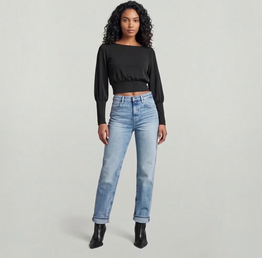 G-Star RAW Viktoria High Straight Jeans Lichtblauw Dames - Foto 5