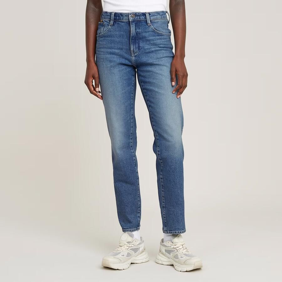G-Star RAW Viktoria High Straight Jeans Midden blauw Dames - Foto 7