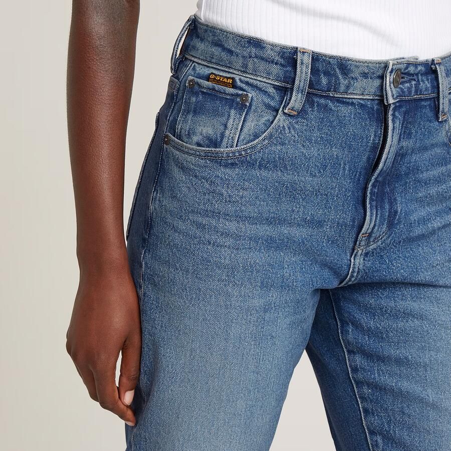 G-Star RAW Viktoria High Straight Jeans Midden blauw Dames - Foto 2