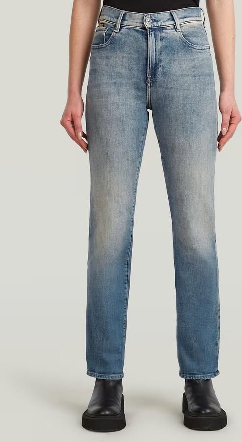 G-Star RAW Viktoria High Straight Jeans Midden blauw Dames - Foto 5
