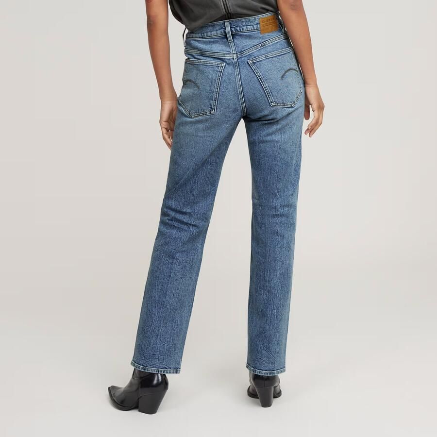 G-Star RAW Viktoria High Straight Jeans Midden blauw Dames - Foto 2