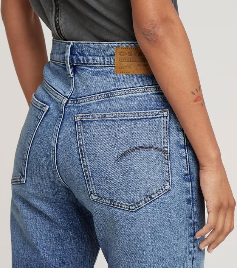 G-Star RAW Viktoria High Straight Jeans Midden blauw Dames - Foto 6
