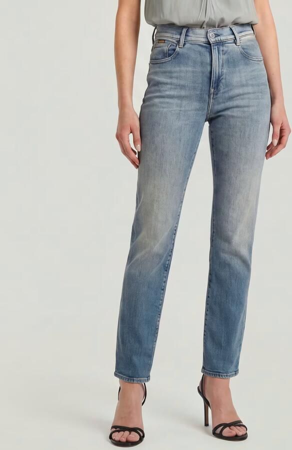 G-Star RAW Viktoria High Straight Jeans Midden blauw Dames - Foto 7