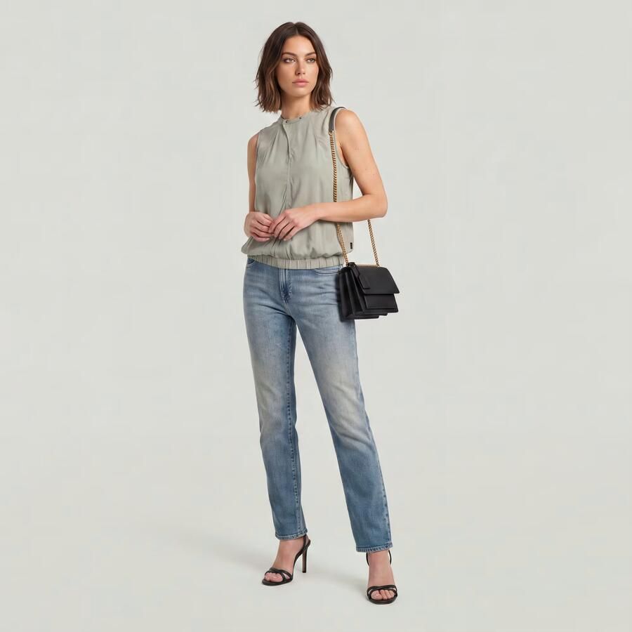 G-Star RAW Viktoria High Straight Jeans Midden blauw Dames - Foto 3