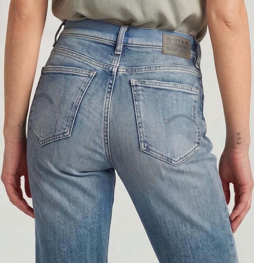 G-Star RAW Viktoria High Straight Jeans Midden blauw Dames - Foto 5