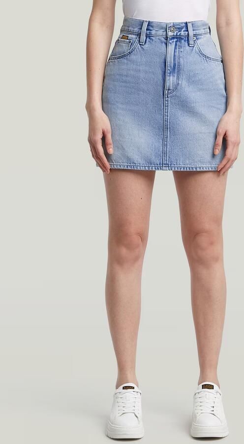 G-Star RAW Viktoria Korte Rok Clean Edge Lichtblauw Dames - Foto 7