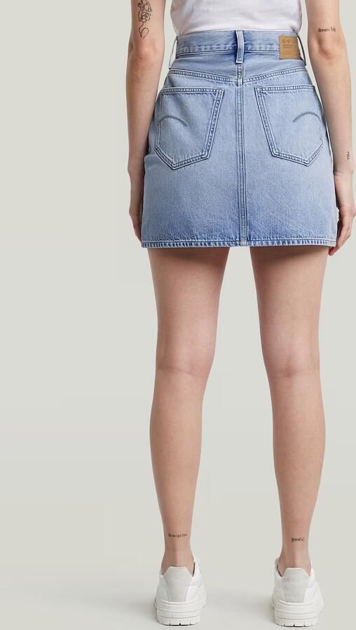 G-Star RAW Viktoria Korte Rok Clean Edge Lichtblauw Dames - Foto 4