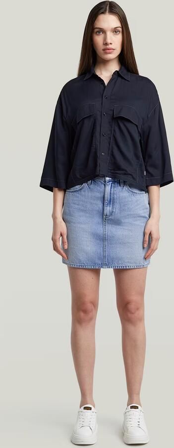 G-Star RAW Viktoria Korte Rok Clean Edge Lichtblauw Dames - Foto 6