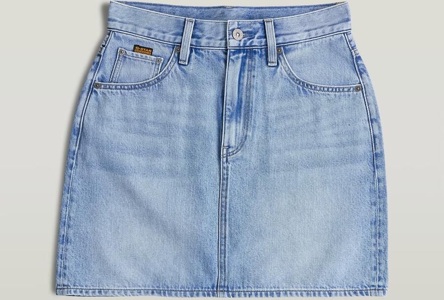 G-Star RAW Viktoria Korte Rok Clean Edge Lichtblauw Dames - Foto 3