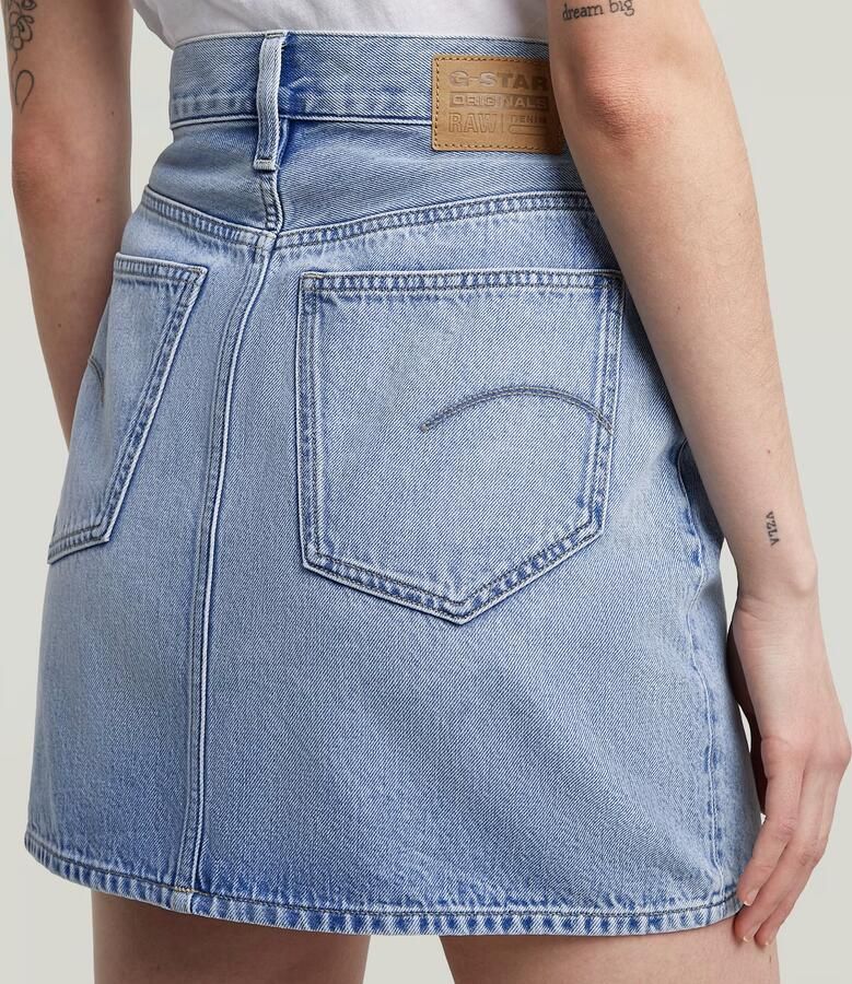 G-Star RAW Viktoria Korte Rok Clean Edge Lichtblauw Dames - Foto 2