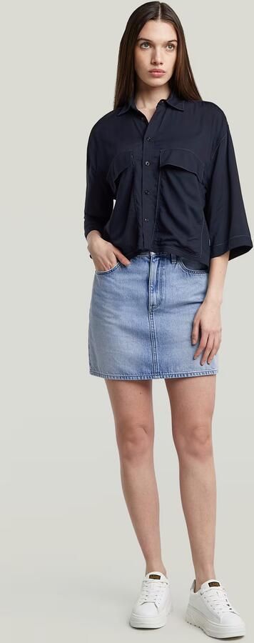 G-Star RAW Viktoria Korte Rok Clean Edge Lichtblauw Dames - Foto 5