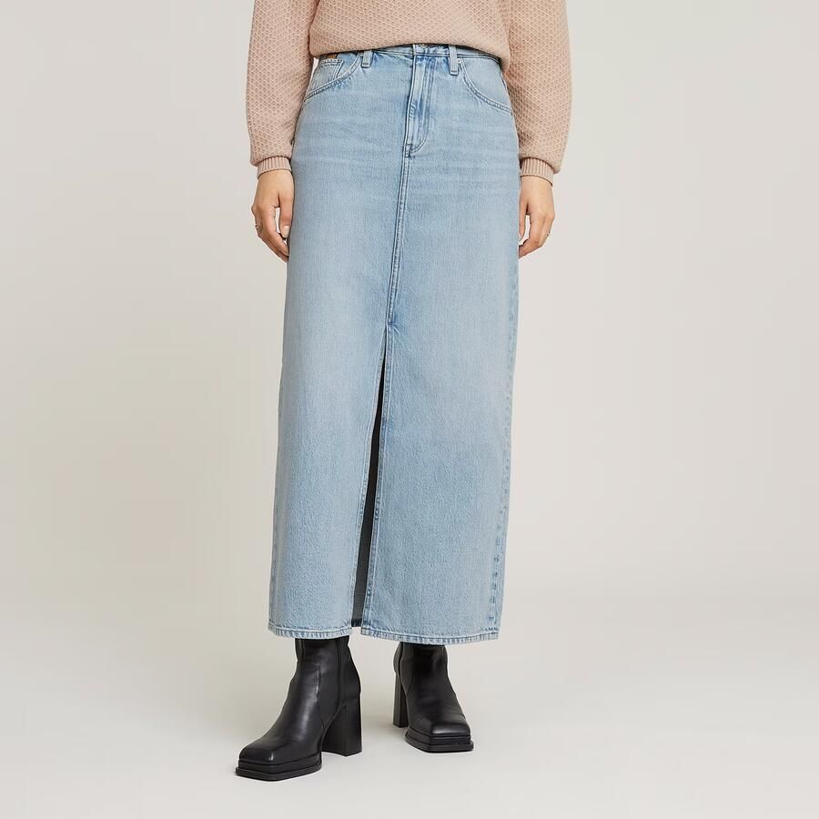 G-Star RAW Viktoria Lange Rok Lichtblauw Dames - Foto 9