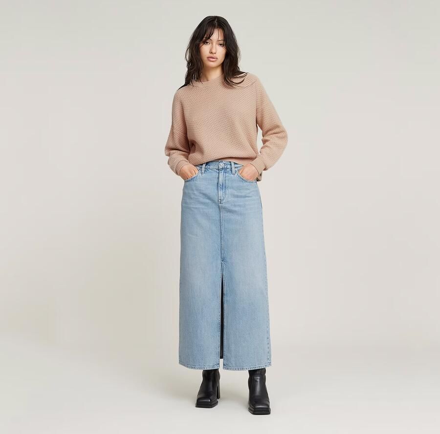 G-Star RAW Viktoria Lange Rok Lichtblauw Dames - Foto 6