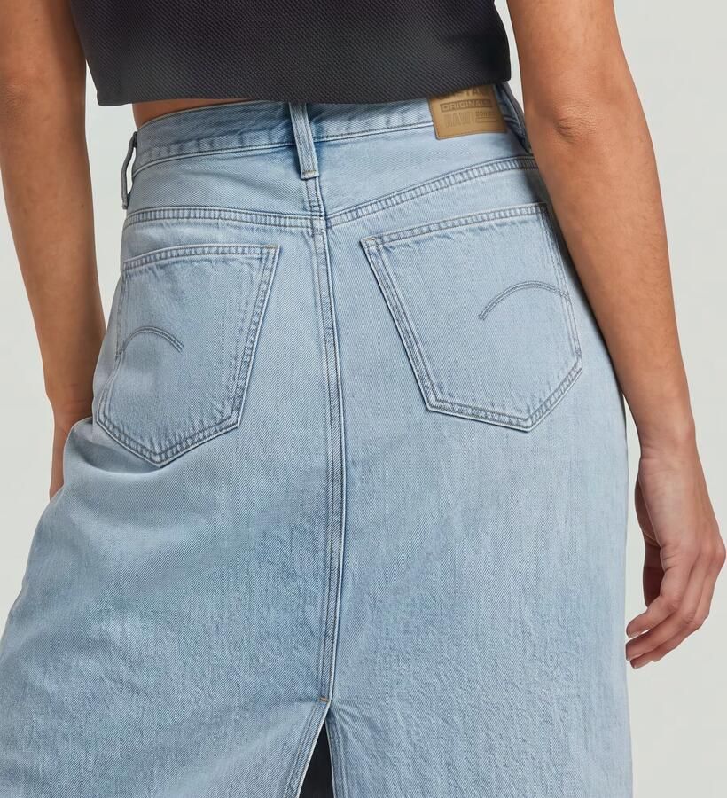 G-Star RAW Viktoria Lange Rok Lichtblauw Dames - Foto 12