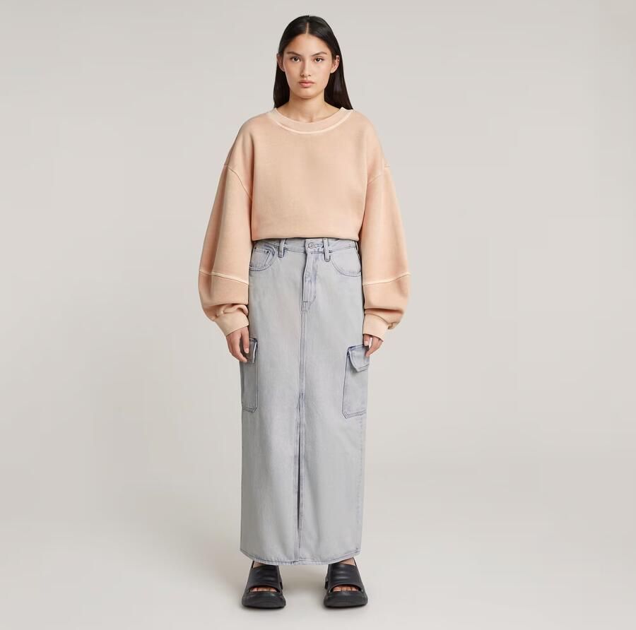 G-Star RAW Viktoria Long Cargo Rok Lichtblauw Dames - Foto 3