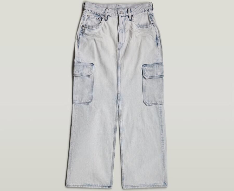 G-Star RAW Viktoria Long Cargo Rok Lichtblauw Dames - Foto 6