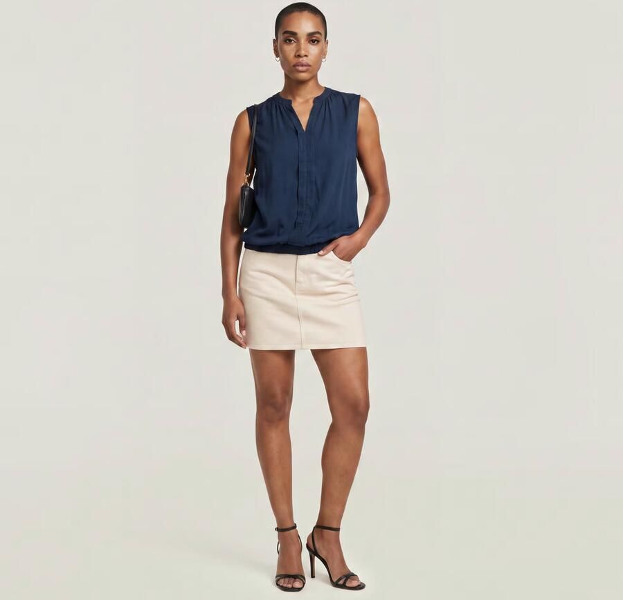G-Star RAW Viktoria Short Chino Rok Roze Dames - Foto 4