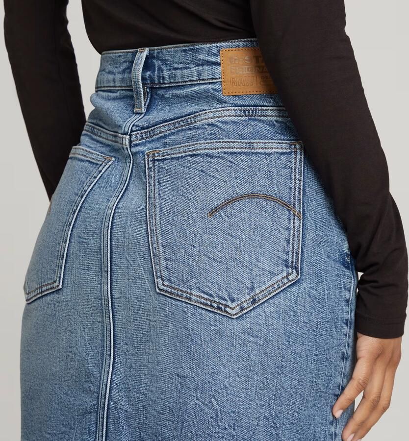 G-Star RAW Viktoria Short Skirt Clean Edge Midden blauw Dames - Foto 5