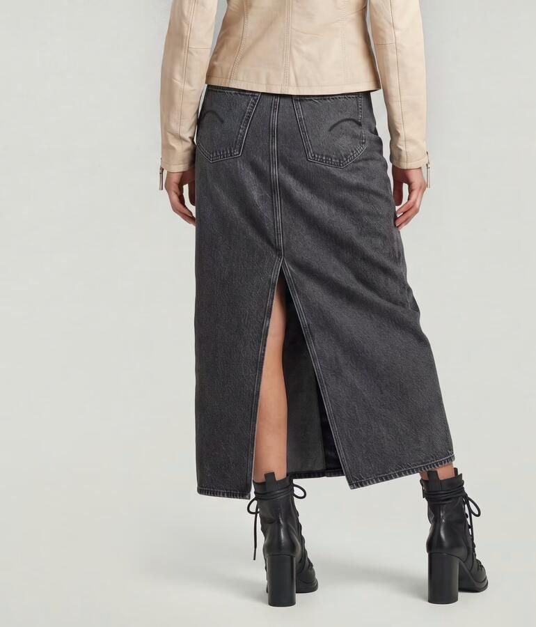 G-Star Raw Lange rokken D26245-D933 VIKTORIA-H087 FADED EOLITH GREY - Foto 9