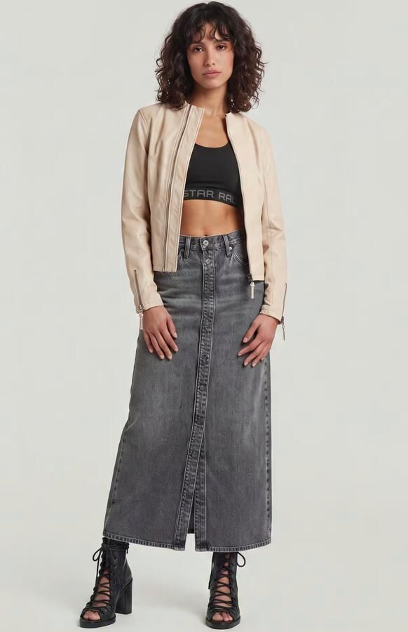 G-Star Raw Lange rokken D26245-D933 VIKTORIA-H087 FADED EOLITH GREY - Foto 11