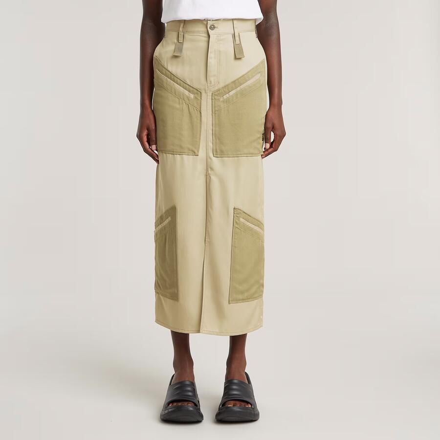 G-Star RAW Viktoria Tone On Tone Rok Beige Dames - Foto 7