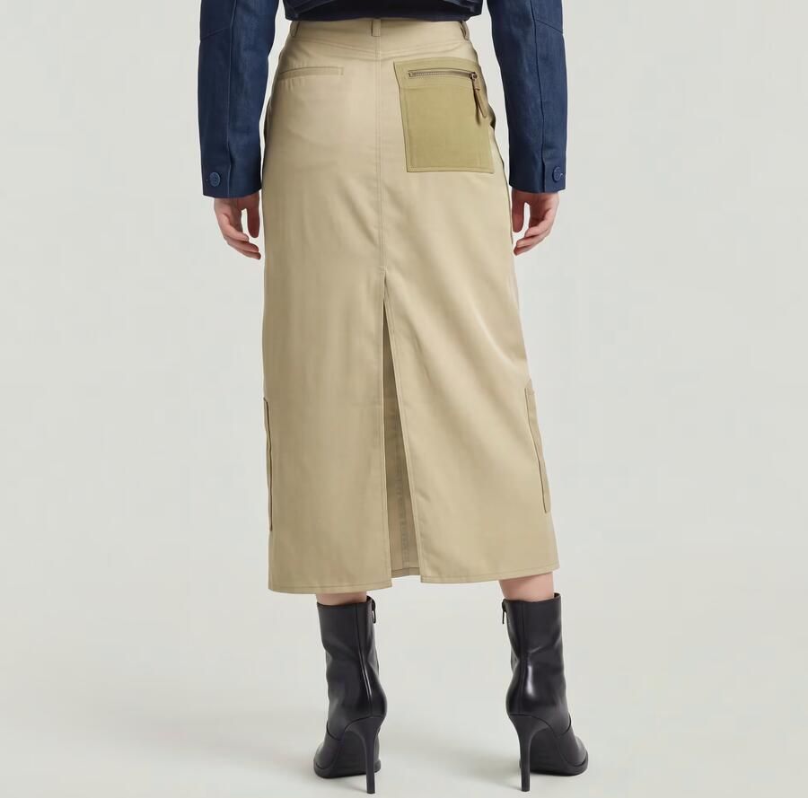 G-Star RAW Viktoria Tone On Tone Rok Beige Dames - Foto 3