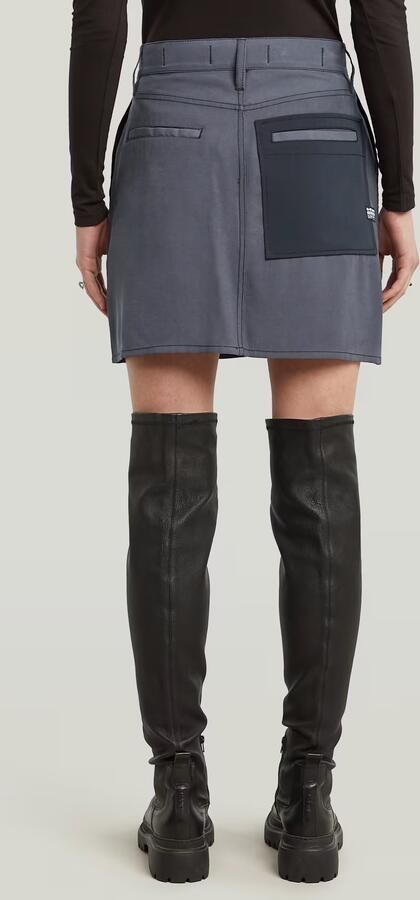 G-Star RAW Viktoria Tone On Tone Rok Donkerblauw Dames - Foto 4