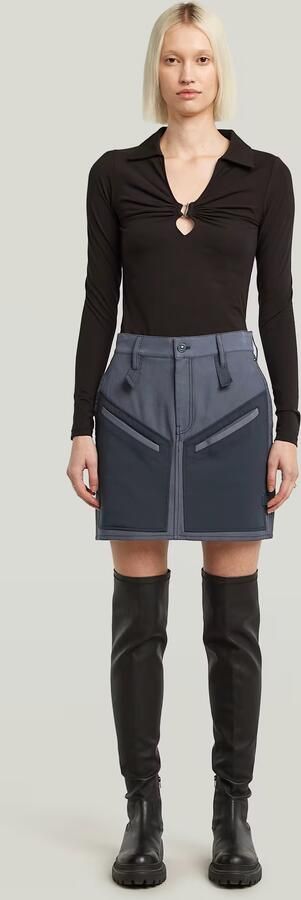 G-Star RAW Viktoria Tone On Tone Rok Donkerblauw Dames - Foto 6