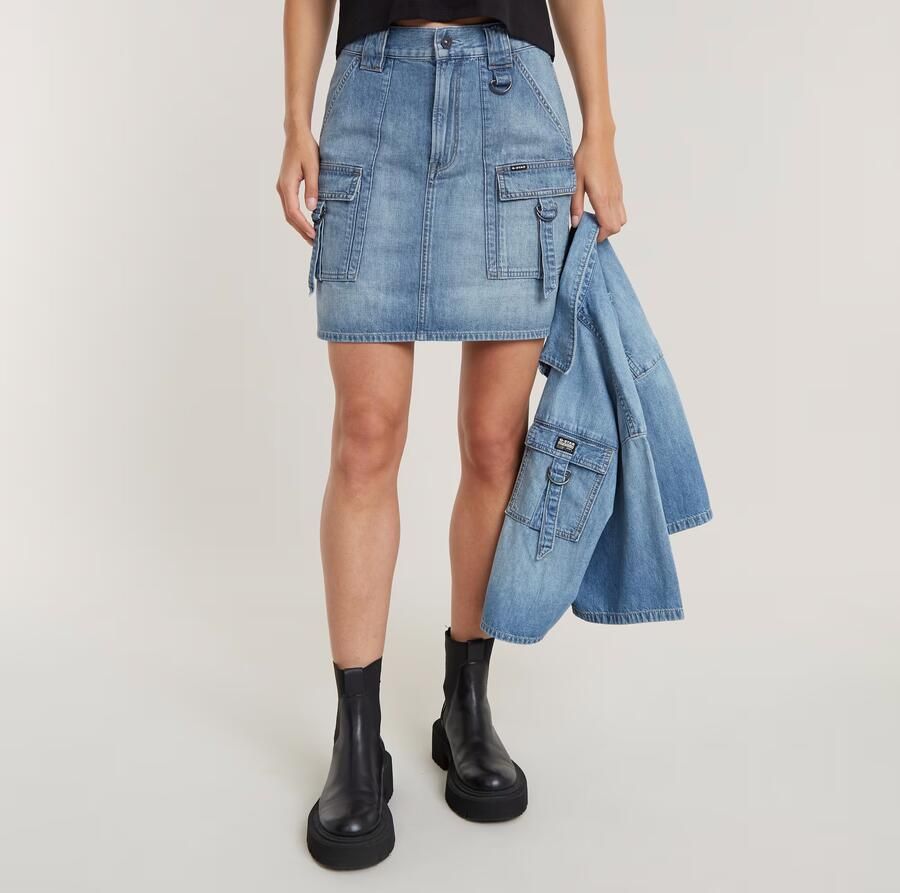 G-Star Raw Jeansrok met steekzakken model 'Viktoria'