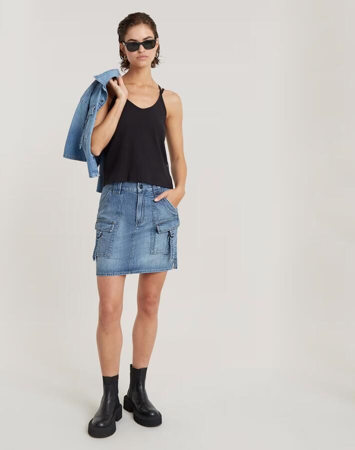 G-Star Raw Jeansrok met steekzakken model 'Viktoria' - Foto 6