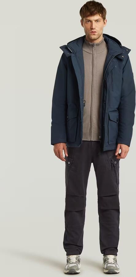 G-Star RAW Vodan Gewatteerd Jack met Capuchon Donkerblauw Heren - Foto 6