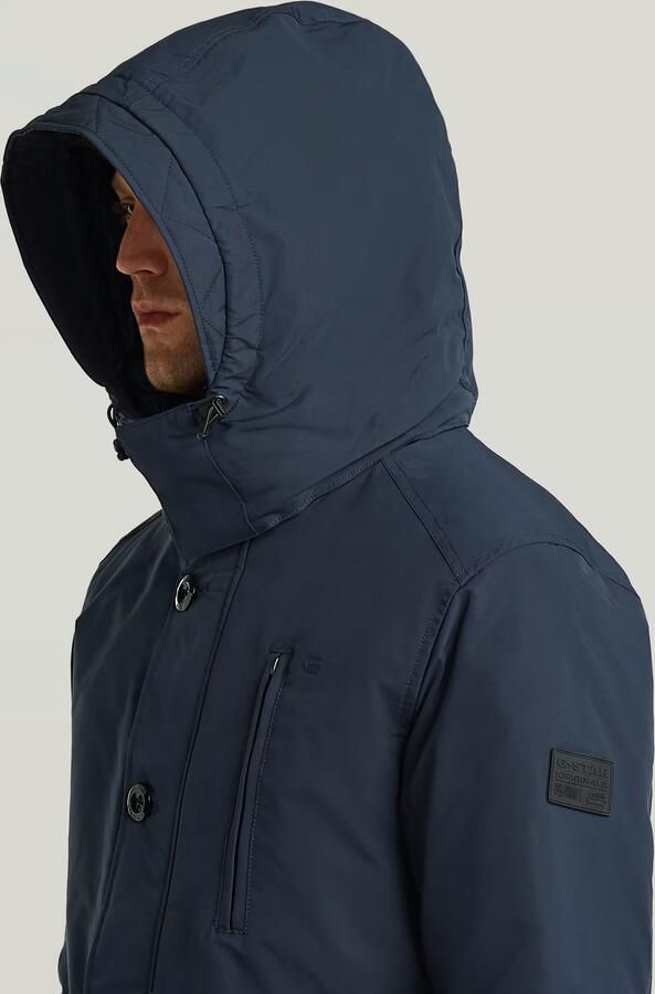 G-Star RAW Vodan Gewatteerd Jack met Capuchon Donkerblauw Heren - Foto 4