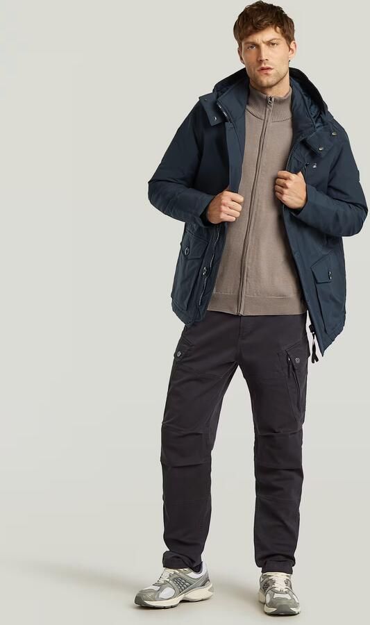 G-Star RAW Vodan Gewatteerd Jack met Capuchon Donkerblauw Heren - Foto 5