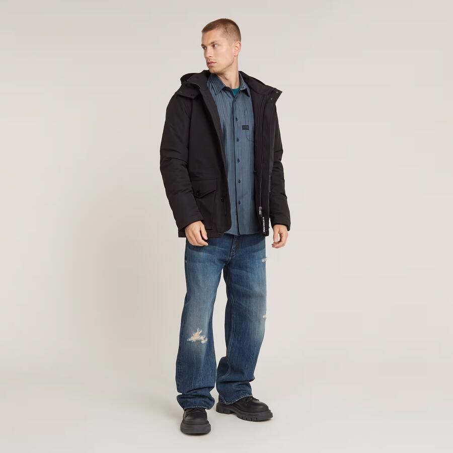 G-Star RAW Outdoorjack Vodan Padded Hdd Jkt met verstelbare taille